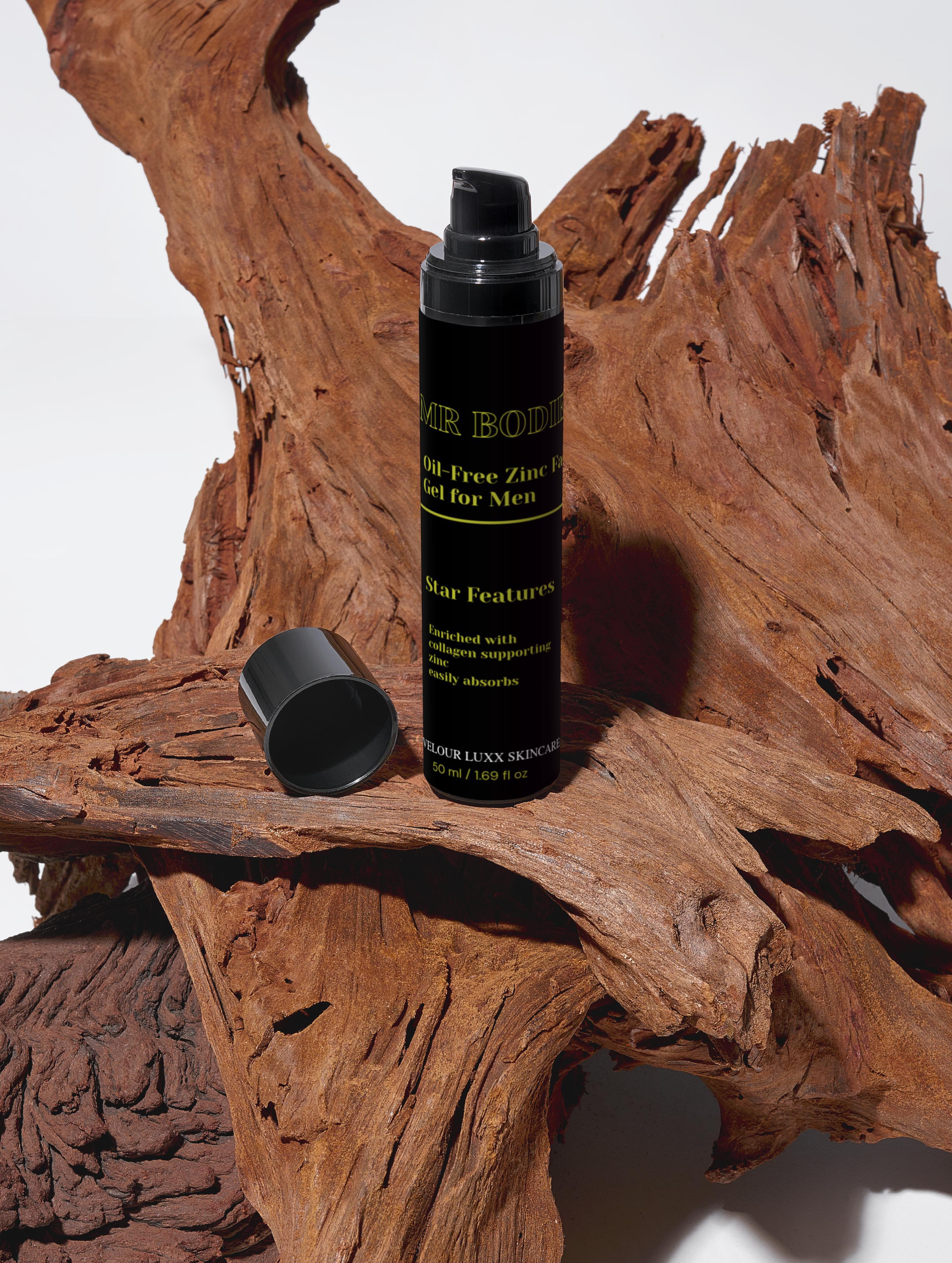 Oil-Free Zinc Face Gel for Men – LUXX NOIRE' SKINCARE BY VELOUR LUXX